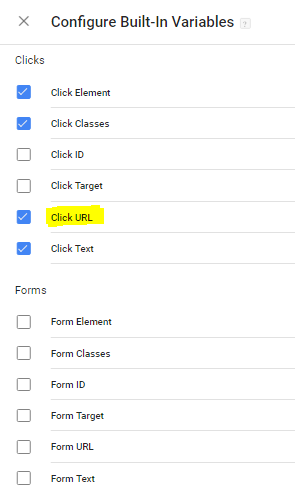 GTM Variables for Contact Form 7